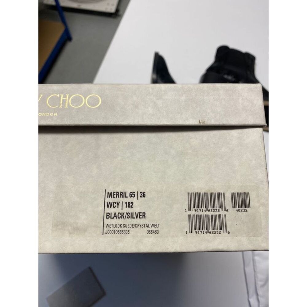 Jimmy Choo Merril 65 Ankle Boots in Black Suede